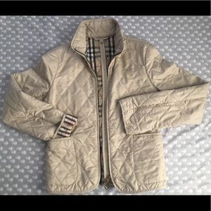 Authentic Burberry Quilted Jacket Stone Size Small